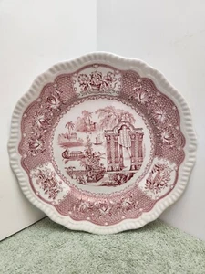 The Spode Archive Collection Plate Pagoda Red Regency Series - Picture 1 of 4