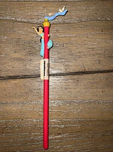 Aladdin Vintage Pencil With Topper Disney Jasmine Figure Original Tags 90's - Picture 1 of 3