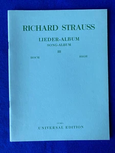 Richard Strauss LIEDER ALBUM III für Hohe Stimme mit Klavierbegleitung UE. 5465a - Bild 1 von 12