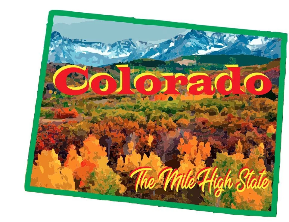 WINTER PARK PRODUCTS Colorado Sticker Decal R7022