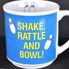 Shake Rattle And Bowl Vintage Coffee Mug Cup Korea Bowling Pins League Night