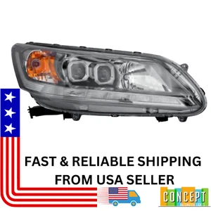 Faro derecho LED con DRL HO2503152 para Honda Accord 2013 2014 2015 sedán - Imagen 1 de 12