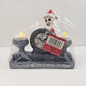 Disney Jack Skellington Santa LED Tea Light Figurine Nightmare Before Christmas - Picture 1 of 6