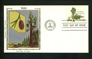 US FDC #1764 Colorano 1978 Hot Springs National Park AR Trees Giant Sequoia - Picture 1 of 2