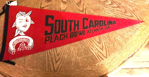 Vintage South Carolina Peach  Bowl Atlanta Georgia pennant Cover
