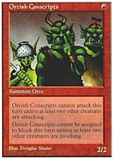 4x Orcish Conscripts MTG 5th Edition NM Magic Regular