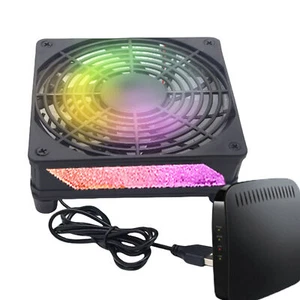 Computer Case Fan LED USB PC Cooling 2 Fan Low Noise Water Cooling Ventilador - Picture 1 of 16