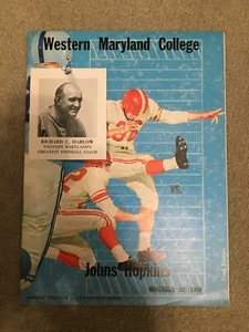 FM9-12 1960 Western MD College vs John Hopkins Football Programm - Bild 1 von 1