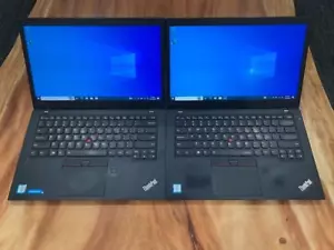(LOT of 2)LENOVO ThinkPad T460s i7-6600U 12GB RAM 512GB SSD Windows 10 Pro TOUCH - Picture 1 of 10