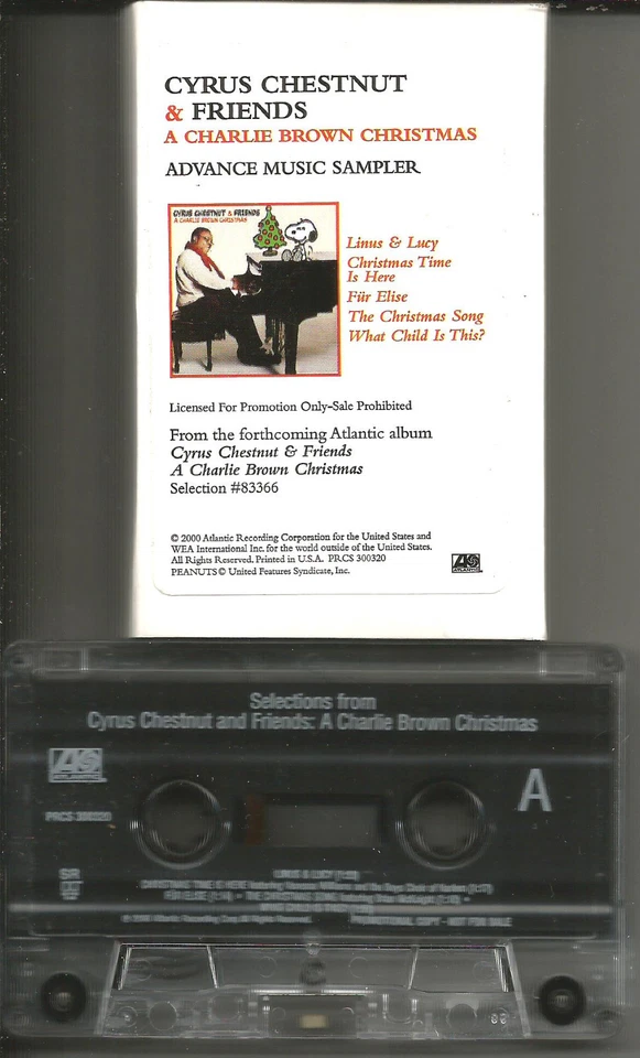 CYRUS CHESTNUT Charlie Brown SAMPLER PROMO Cassette Tape Single Cassingle Peanut - Image 1 of 1