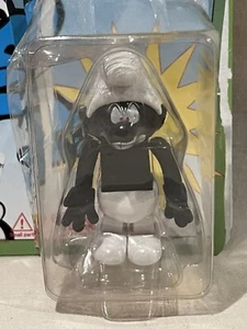 NEW Medicom Smurf Black Smurf Figurine Never Played Set - Picture 1 of 5