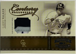 2004 Donruss Throwback Threads - Larry Walker - Game Used Patch /25 See Pics - Picture 1 of 4