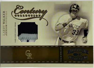 2004 Donruss Throwback Threads - Larry Walker - Game Used Patch /25 See Pics - Image 1 of 4