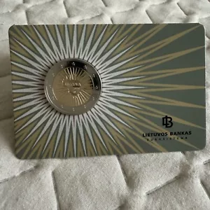 Lithuania Litauen 2025 BU 2 euro coin card For the defence - Picture 1 of 7