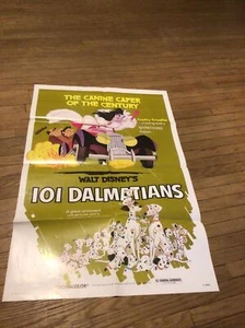 Original 1979 Walt Disney’s 101 Dalmatians Movie Poster 41x27in *RARE* - Picture 1 of 6
