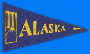 Old Vintage Antique 1936-1938 BF3 "Alaska" Football Mini Pennant *H271 - Picture 1 of 2