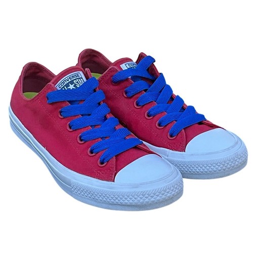 Converse Chuck Taylor II All Star Rosso e Bianco Sneaker Basse Donna 10 41 5