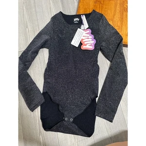 NUEVO CON ETIQUETAS YITTY Mono Moldeador de Lujo Casi Desnudo Manga Larga Negro Brillante M/L - Imagen 1 de 5