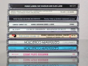 cd Lot of 9 george gershwin orchestra classical piano music rhapsody porgy bess - Picture 1 of 12