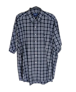 Polo Ralph Lauren Blake Short Sleeve Shirt Mens Size XXL Black Plaid Button Up - Picture 1 of 6