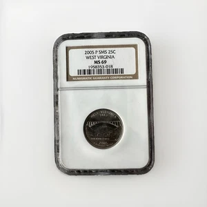 MS69 NGC 2005-P SMS 25C WEST VIRGINIA State Quarter - Picture 1 of 2