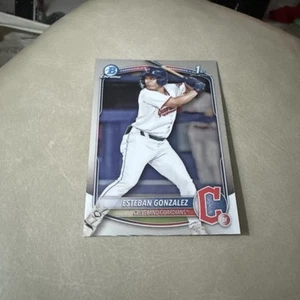 2025 Bowman #BCP-70 Esteban Gonzalez Chrome Prospects Cleveland Guardians 1st - Picture 1 of 2