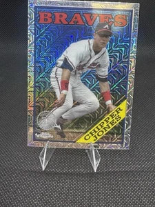 2023 Topps Chrome 35th Anniversary MOJO REFRACTOR Chipper Jones - Picture 1 of 2