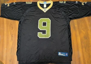 Reebok On Field NFL New Orleans Saints Drew Brees #9 Trikot Herren Gr. 2XL Mesh - Bild 1 von 15