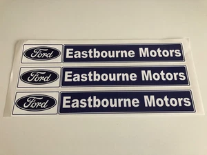 Pegatina repro Eastbourne Motors Ford Dealer para XR3i XR2 Sierra Granada Capri - Imagen 1 de 1
