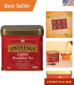 English Breakfast Loose Tea Tins, 3.53 oz, Pack of 6 - Picture 1 of 9
