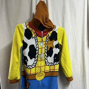 Disney/Pixar Toy Story 4 Woody Traje Unión Con Capucha Disfraz Pijama Talla 10 - Imagen 1 de 9