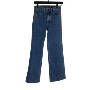 Jeans Rag & Bone donna 24” x 26” blu gamba larga lavaggio medio denim pantalone elasticizzato - Foto 1 di 7
