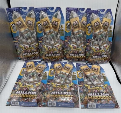 Million Warrior Paquete de 10 Mini Paquetes Sorpresa Lote de 7 Total 70 Guerreros Sellados Foto 1 de 4