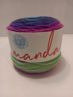 Lion Brand Mandala Yarn Cake Ombre "TROLL"  100%  Acrylic 590 Yards - Image 1 of 4