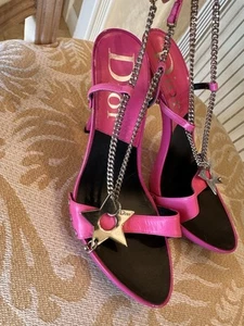 Vintage Authentic Rare Dior Pink Star Heel In US Size 6 - Picture 1 of 21