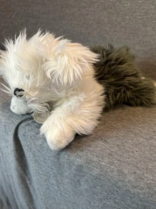 Yomiko Classics Schaf Hund Plüschtier Stofftier Welpe weiß grau Russ Berrie - Bild 1 von 8