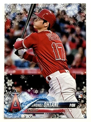 2018 TOPPS SHOHEI OHTANI ROOKIE CARD RC HOLIDAY MEGA - Image 1 of 2