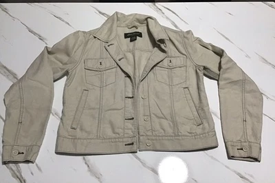 Chaqueta Eddie Bauer Beige Abotonada Talla S Foto 1 de 2