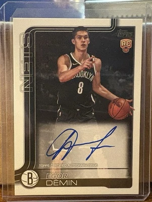 2025-26 Topps Basketball Egor Denim RC #TFRR-ED **NO CARTÃO** Automático - Imagem 1 de 2