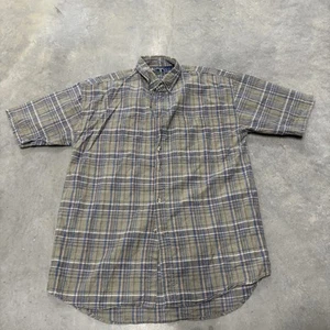Vintage Revenge Casual Button Down Shirt Men’s L Multicolor Cotton Linen Blend - Picture 1 of 4