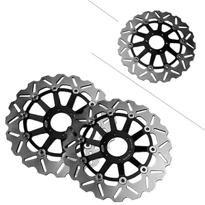 For Honda RS 125R CBR 600F CBR900RR VTR1000F Pair Front Brake Discs Rotors - Picture 1 of 7