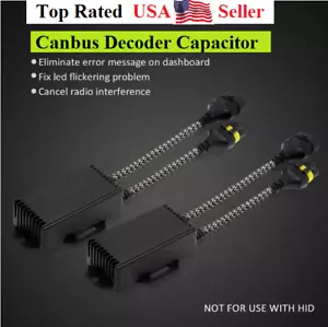 9006/9005 LED DRL Fog Light Canbus Decoder Capacitor Resistor Wiring Canceller - Bild 1 von 4