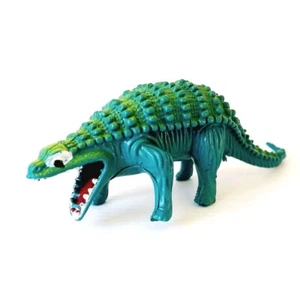 Juguete amarillo verde dinosaurio vintage ANKYLOSAURUS (Euoplocephlaus) - Imagen 1 de 11