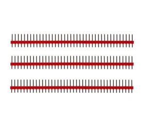 10Stks 40Pin Red  1x40P Male 2.54mm Breakable Pin Header Strip 40P - Picture 1 of 4