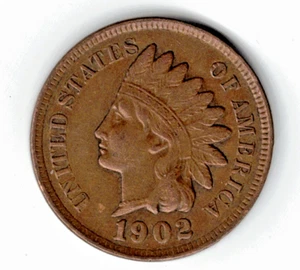 Centavo de cabeza de indio 1902 en marrón sin circular estado: stk q 31 - Imagen 1 de 4