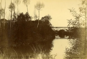 France Haute-Saône Saône River at Savoyeux Old Photo Noir 1896 - Picture 1 of 3