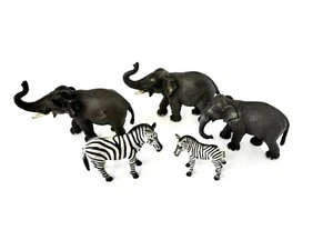 Pacchetto zebra elefante Schleich FIGURE animali 1997 in poi - Foto 1 di 9