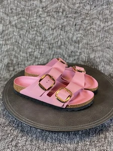 Birkenstock Arizona Big Buckle Sandal size 38 High Shine Fondant Pink - Picture 1 of 8