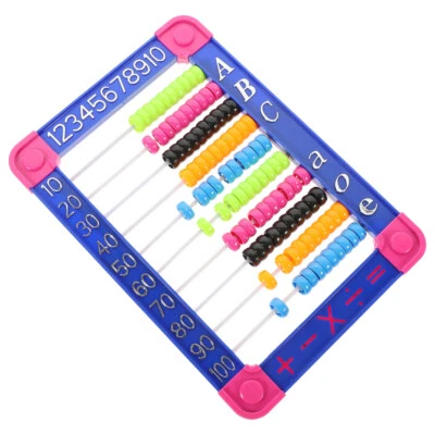 Abacus Math Counting Addition Subtraction Bead Counters Early Math Skill Toy UK - Image 1 of 4