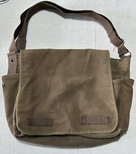 Vintage RothCo Messenger Bag Satchel Cotton Khaki